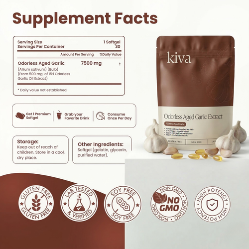 Aged Garlic Extract - 7500mg Odorless Softgels